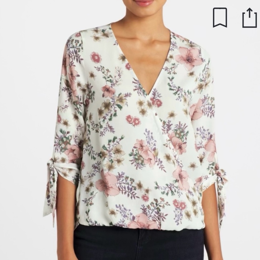 Floral V-Neck Blouse